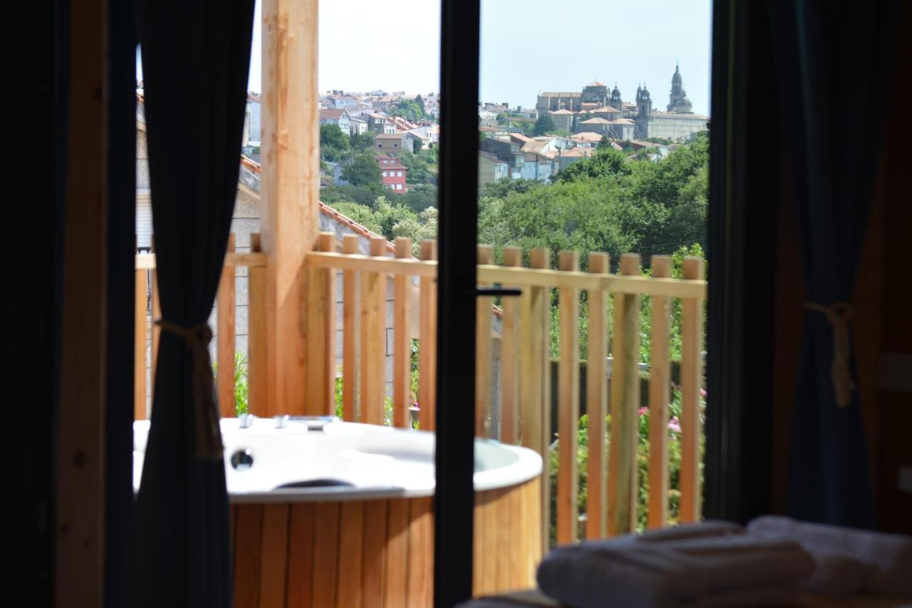 Cabanas Compostela - Cabana La Catedral Con Banera De Hidromasaje Santiago de Compostela Dış mekan fotoğraf