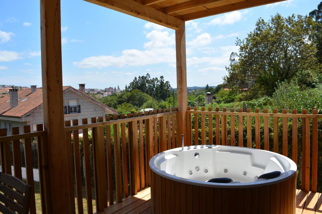 Cabanas Compostela - Cabana La Catedral Con Banera De Hidromasaje Santiago de Compostela Dış mekan fotoğraf